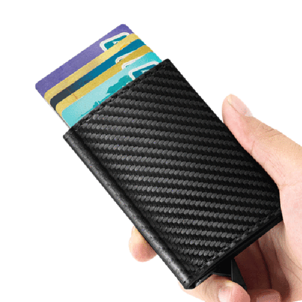 카드정보 도난방지 미니지갑 스마트지갑 카드지갑 ST9005W-카본블랙(BSP243)