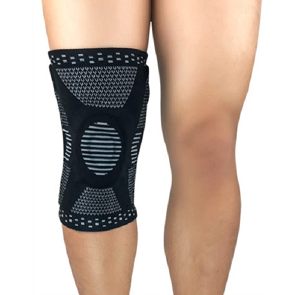st.L40 스프링 무릎 관절 보호대(한개)-블랙+그레이L(ART204)