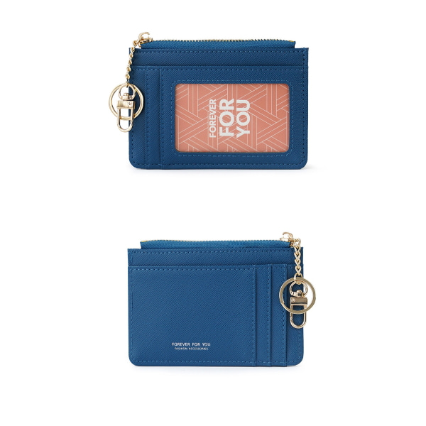 여성 심플 키홀더 명함 카드 지갑 ST9095W-블루(BSP243)